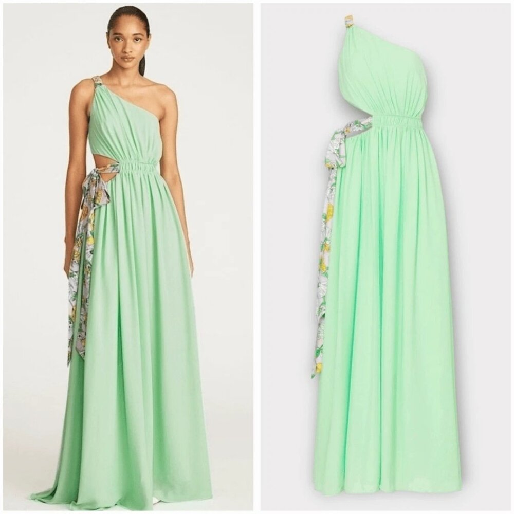 Amur Zela One Shoulder Gown New MSRP $548, Size 8